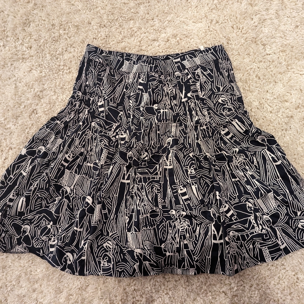 Vintage Bergdorf Goodman Skirt abstract art
